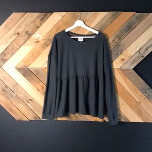 Grey/Black Knox Rose Top